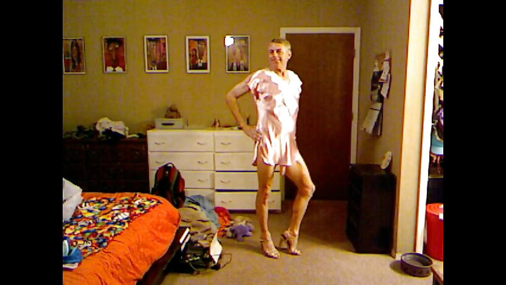 6P Pink Satin Nightie