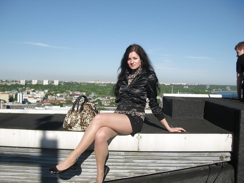 25P Nylon upskirt - STREET VIEW 9