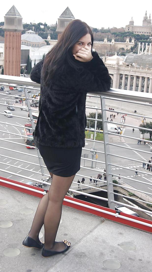 25P Nylon upskirt - STREET VIEW 7