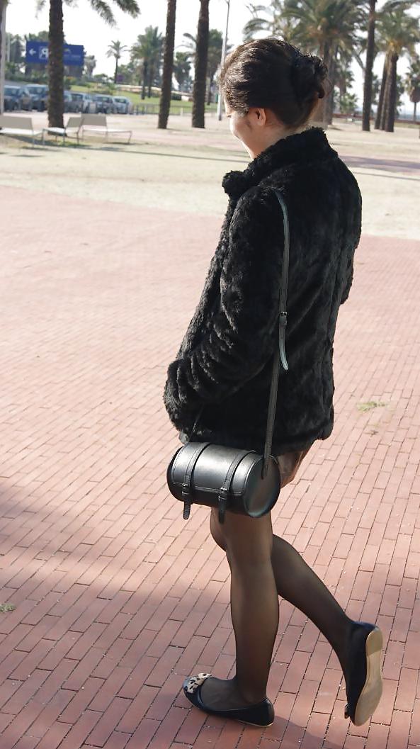 25P Nylon upskirt - STREET VIEW 7