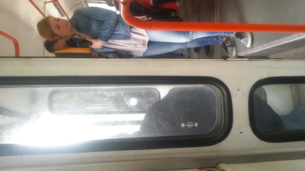 25P Spy old + young in subway and bus romanian