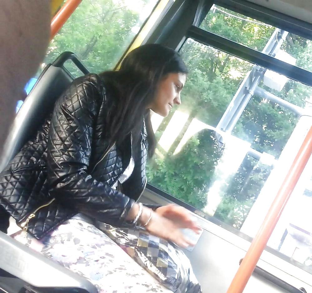 25P Spy old + young in subway and bus romanian