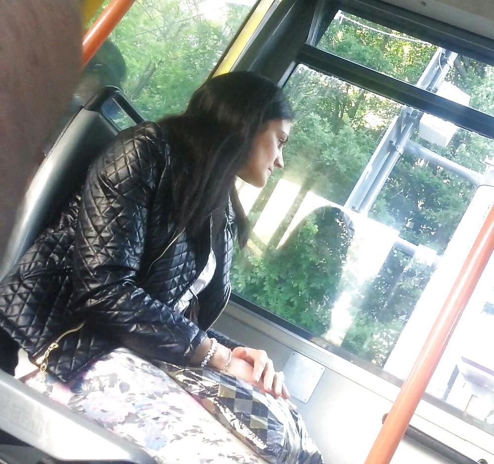25P Spy old + young in subway and bus romanian