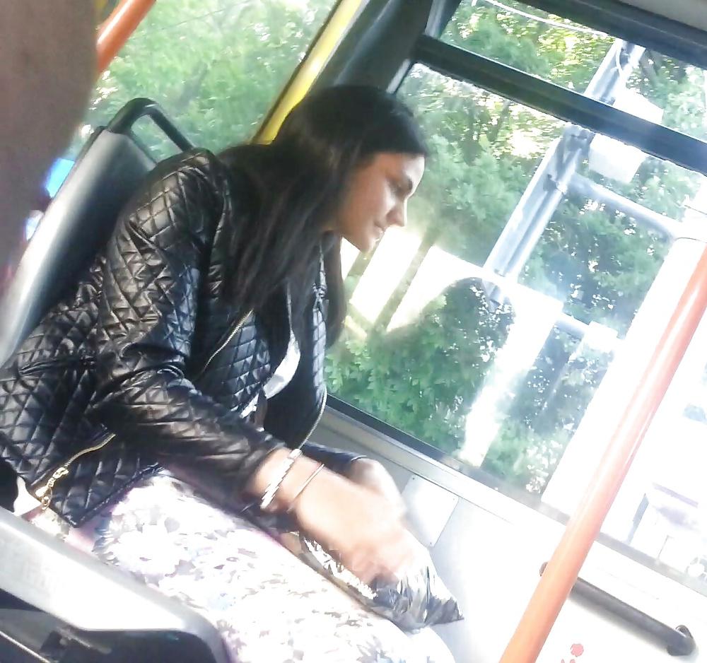 25P Spy old + young in subway and bus romanian