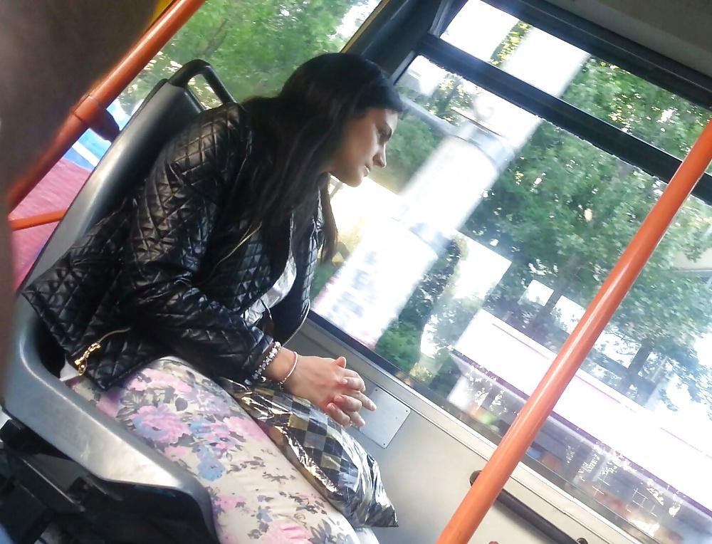 25P Spy old + young in subway and bus romanian