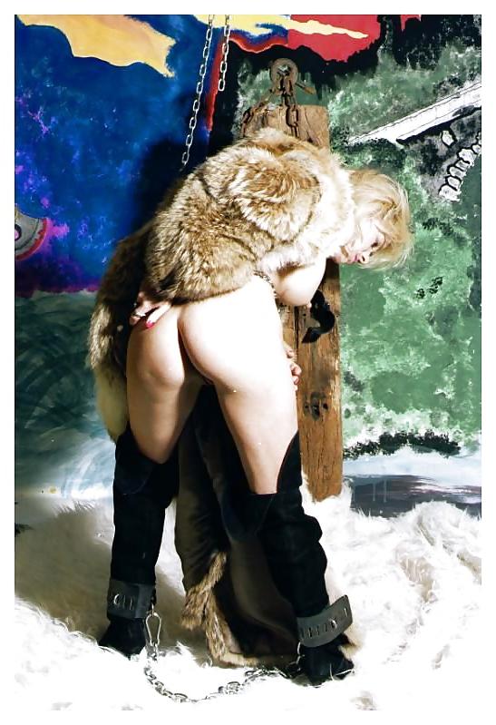 25P Vanessa bound bdsm, just high heel boots and a fur
