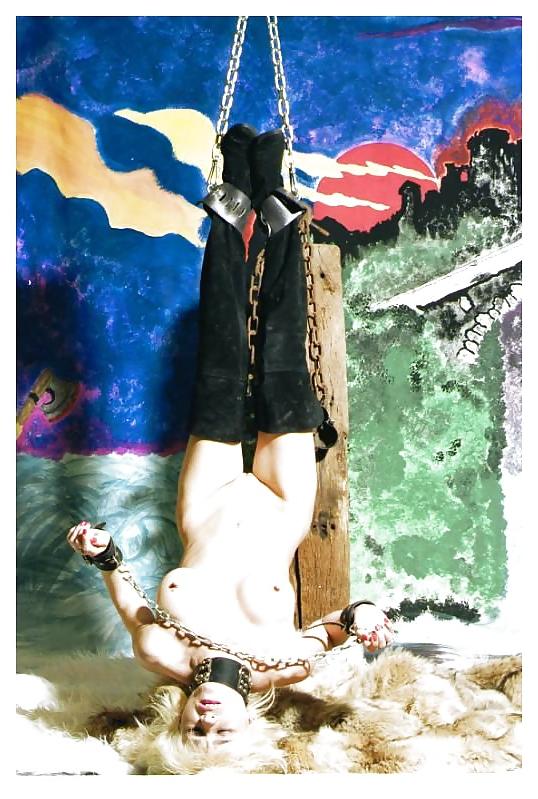 25P Vanessa bound bdsm, just high heel boots and a fur