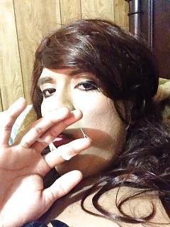 9P Lexi and her satin