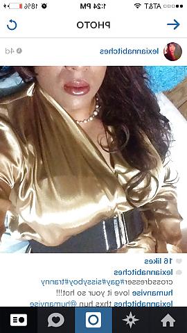 9P Lexi and her satin