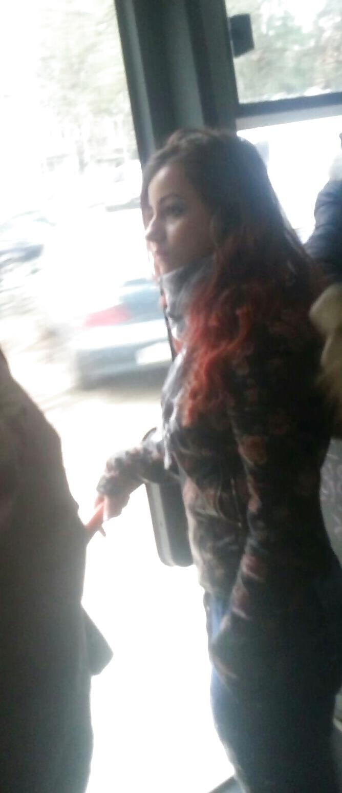20P Spy sexy teens in bus romanian