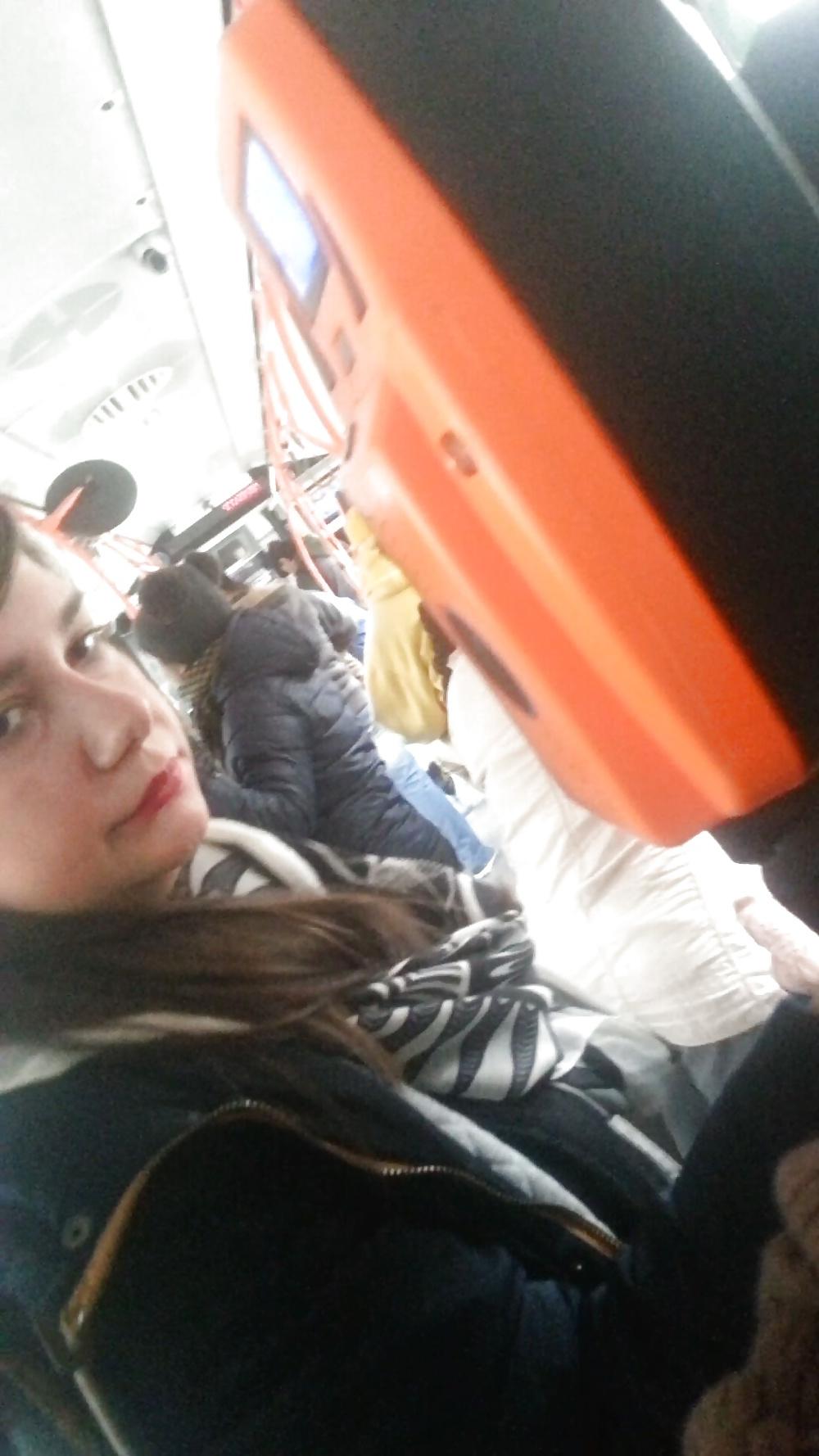 20P Spy sexy teens in bus romanian