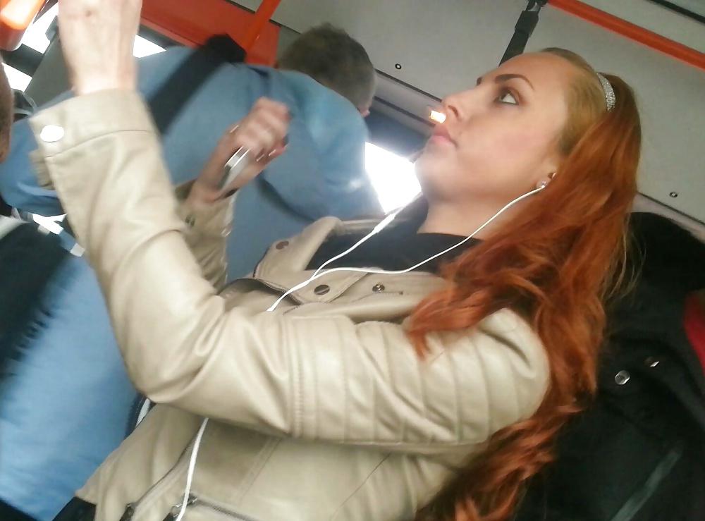 20P Spy sexy teens in bus romanian