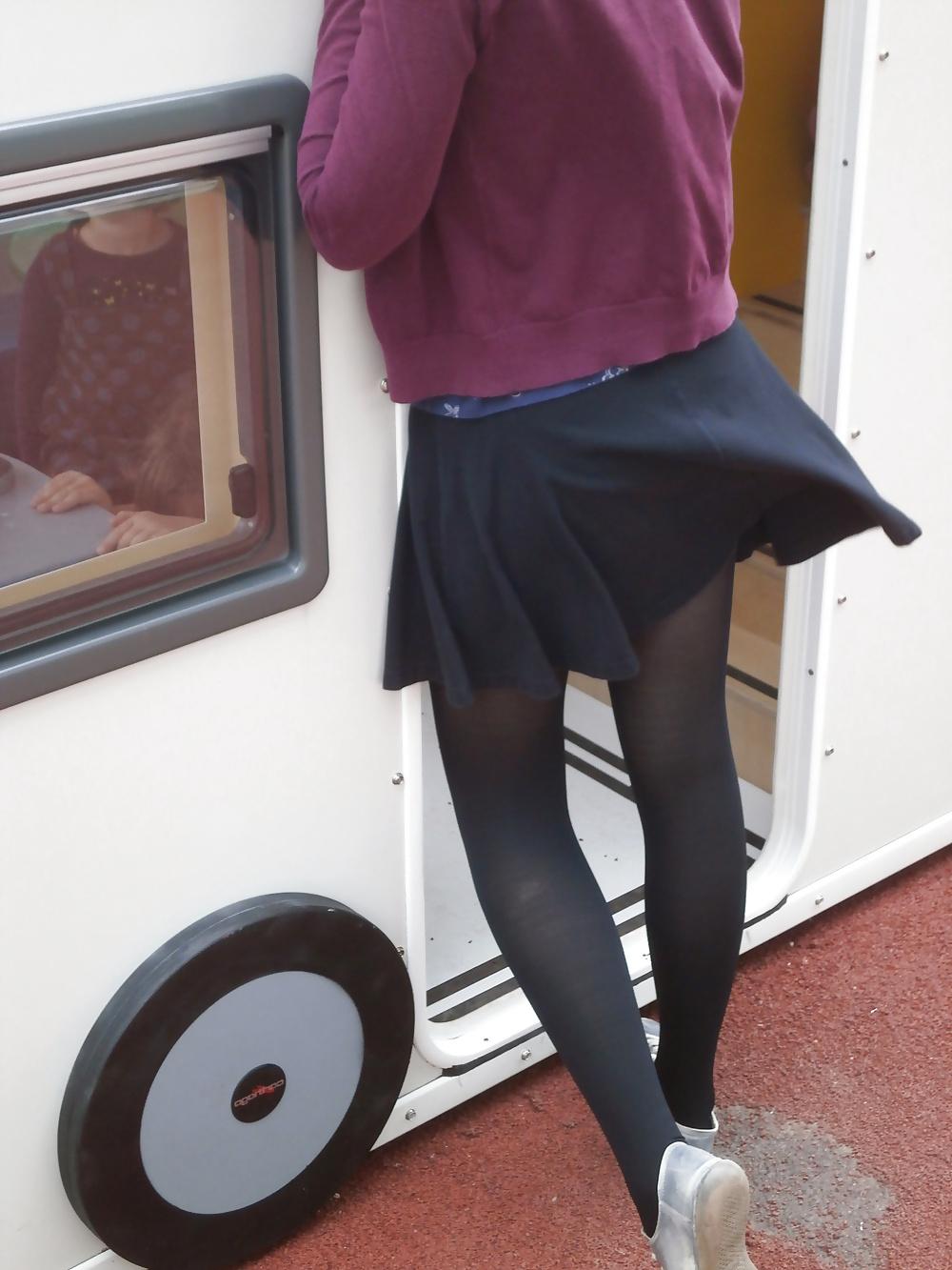 25P Nylon upskirt - STREET VIEW 8