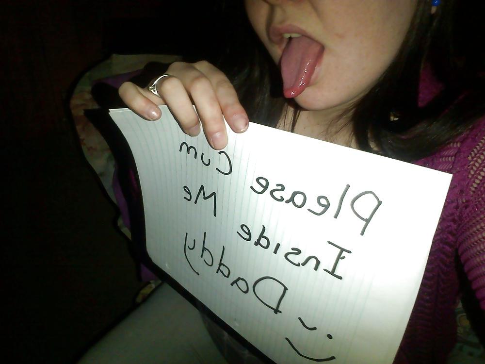 25P Sluts with signs and body writing