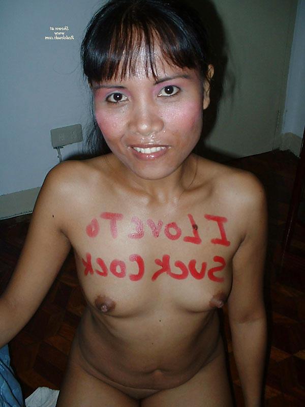 25P Sluts with signs and body writing
