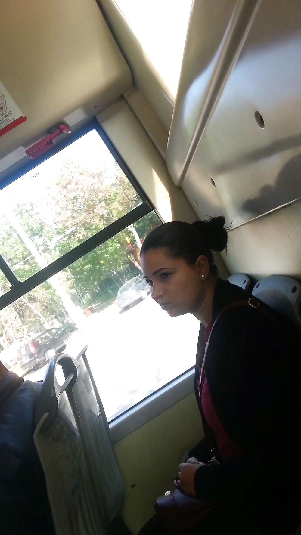 25P Spy sexy old + young ass and face in bus romanian