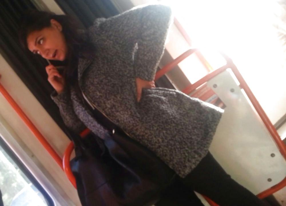 25P Spy sexy old + young ass and face in bus romanian