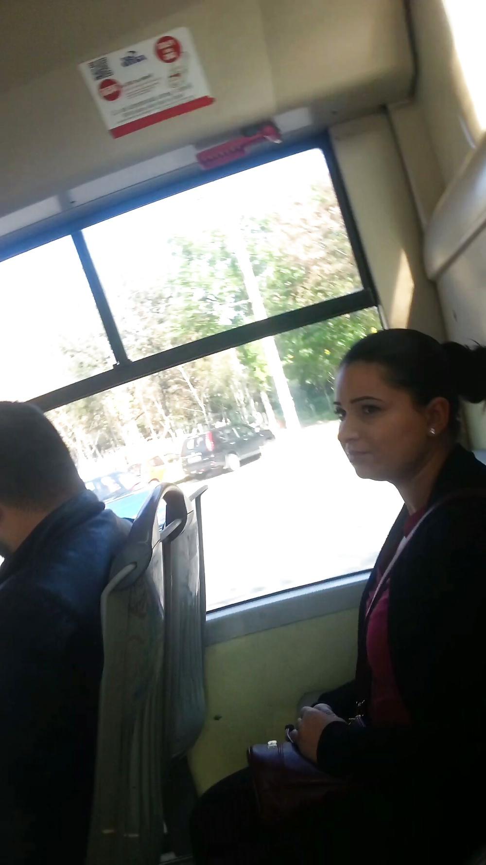 25P Spy sexy old + young ass and face in bus romanian