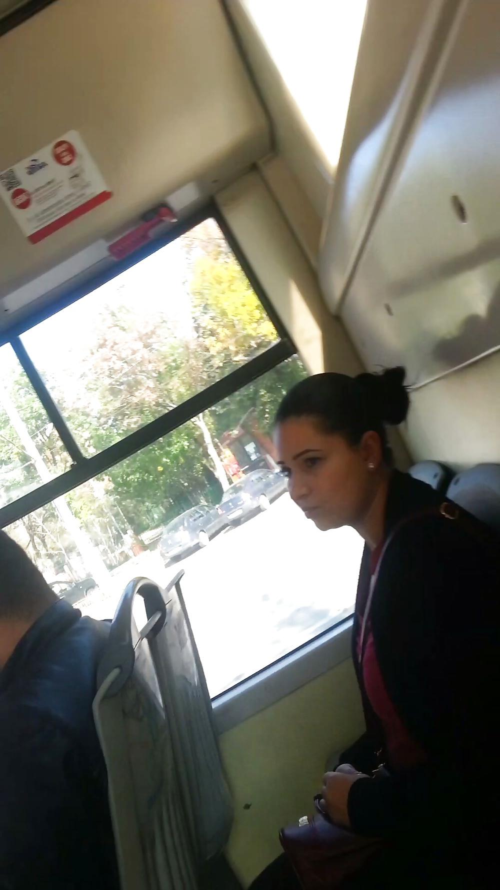 25P Spy sexy old + young ass and face in bus romanian