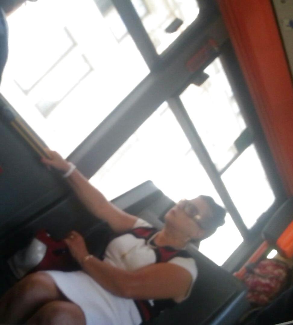 25P Spy sexy old + young ass and face in bus romanian