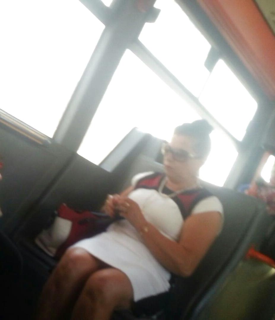 25P Spy sexy old + young ass and face in bus romanian