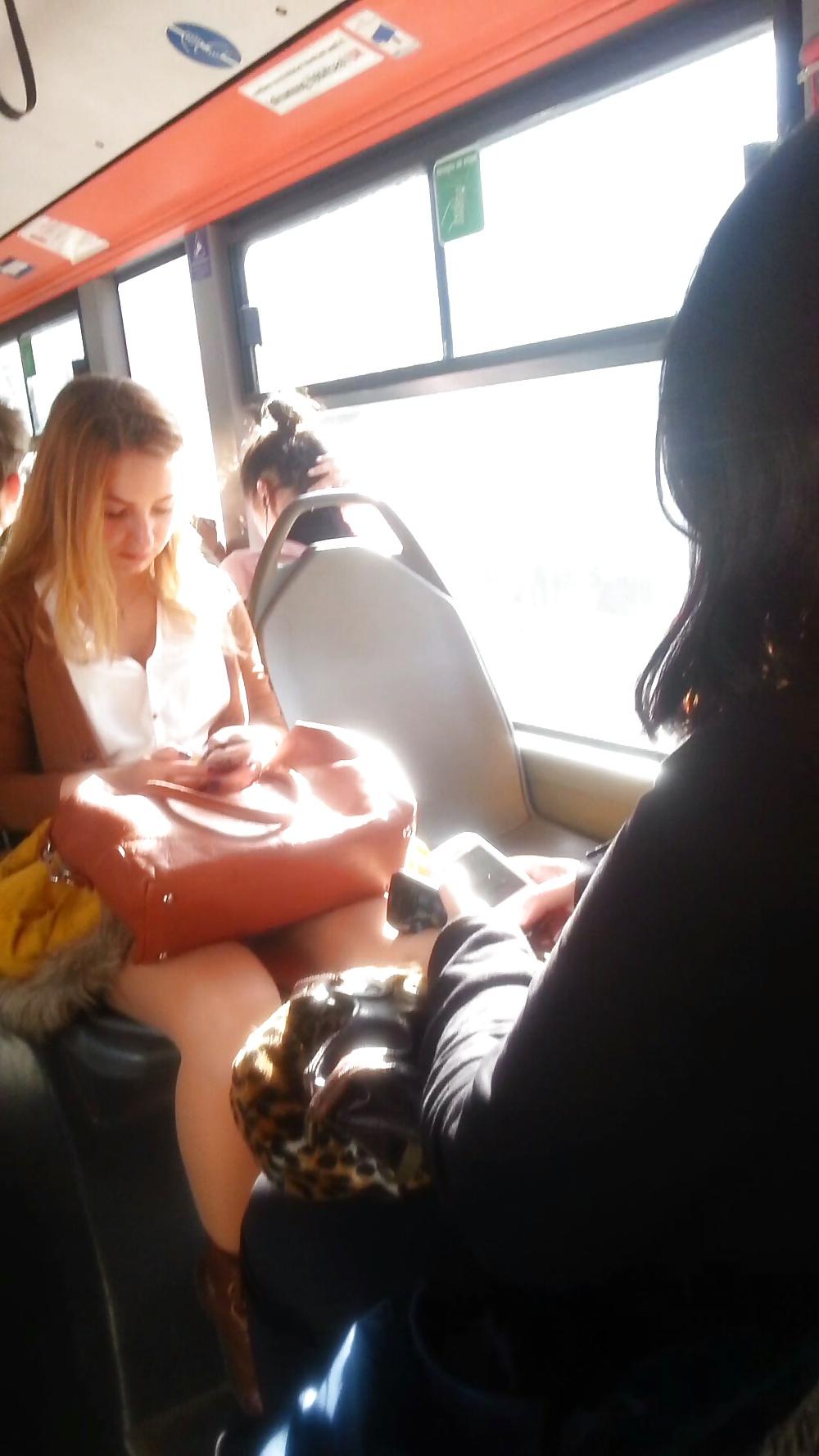 8P Spy sexy teens in bus and street romanian