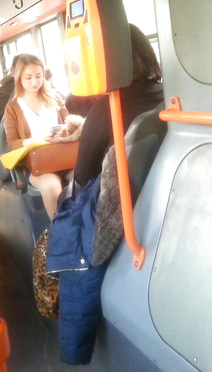 8P Spy sexy teens in bus and street romanian