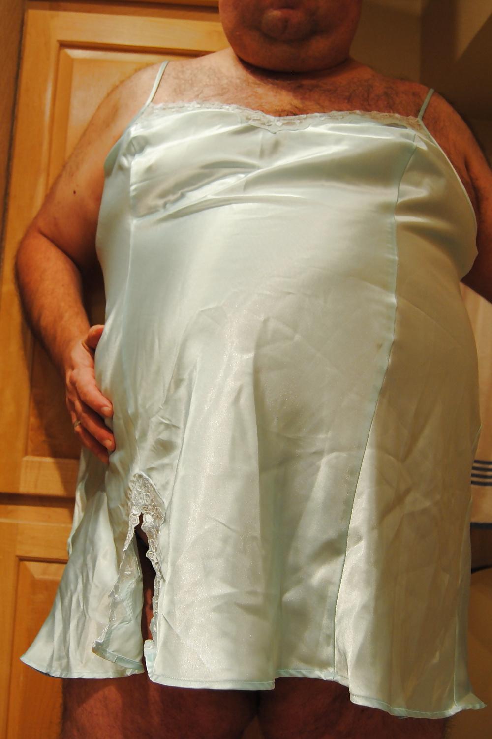 14P Blue Satin Nightie