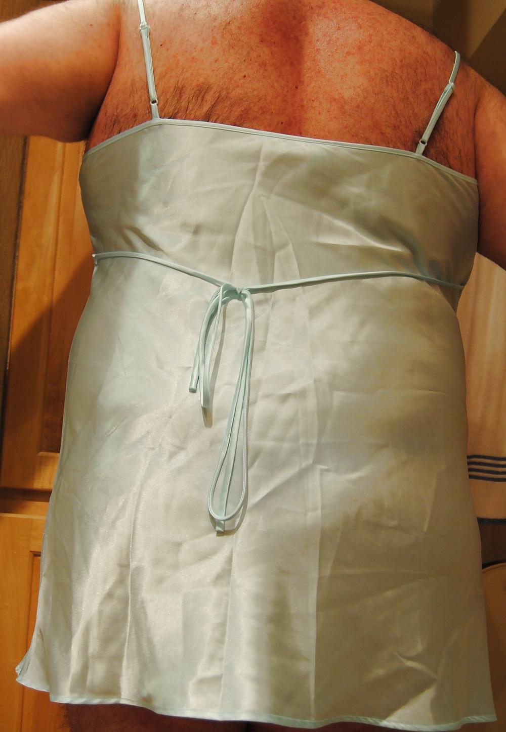 14P Blue Satin Nightie