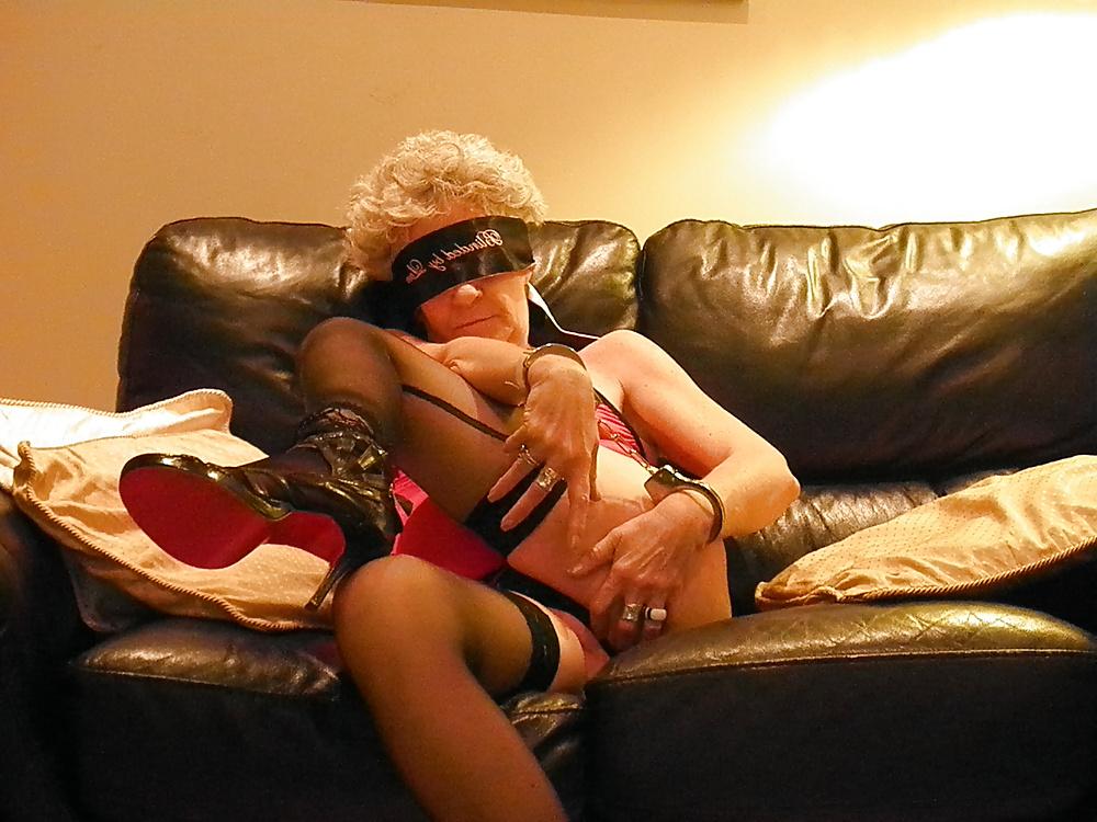 13P Aine Blindfolded and handcuffed