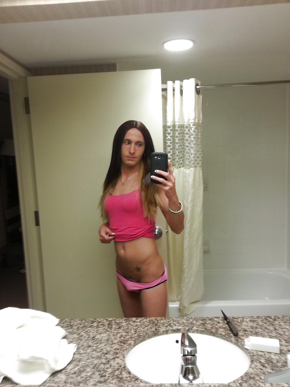 8P Kimberly George pink panties shirt