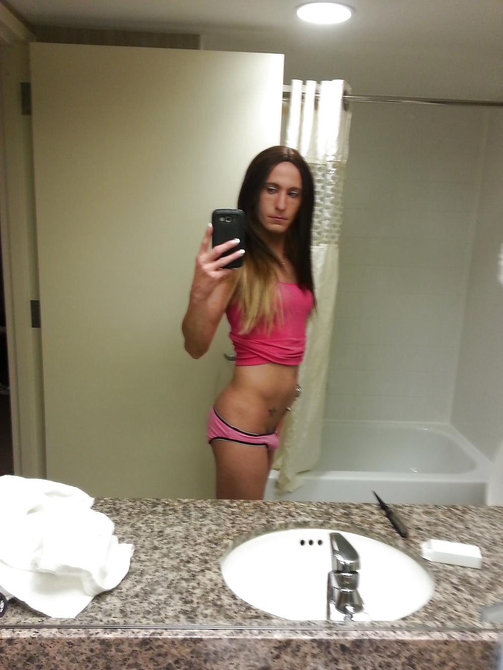8P Kimberly George pink panties shirt