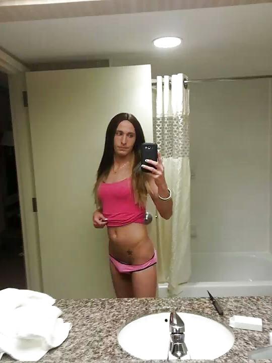 8P Kimberly George pink panties shirt