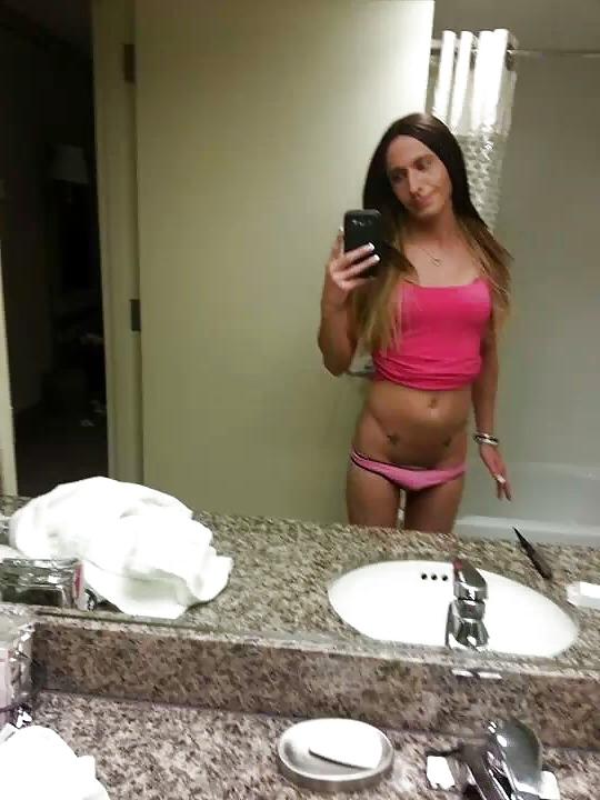 8P Kimberly George pink panties shirt