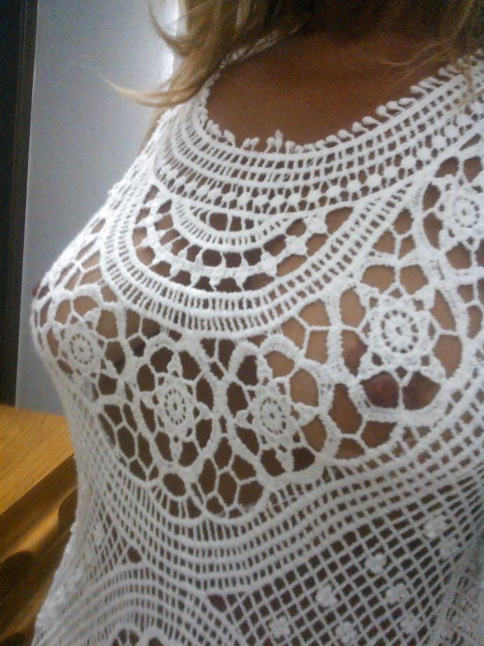 18P Big tits in a fishnet!