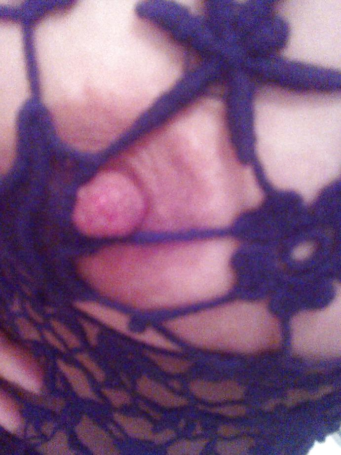 18P Big tits in a fishnet!