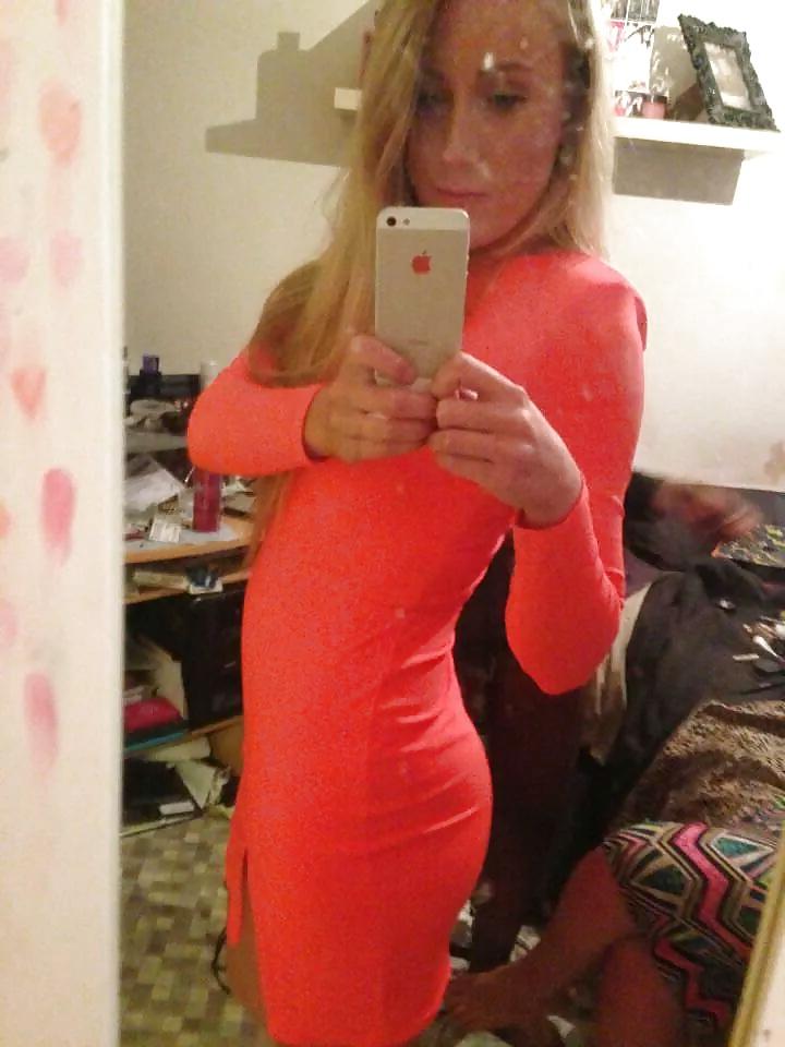 7P British teen blonde emma