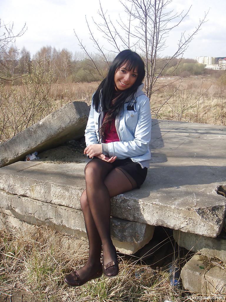 25P Nylon upskirt - STREET VIEW 10