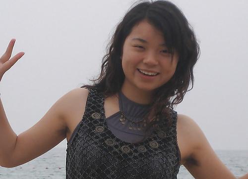 23P Asians girls showing hairy armpits