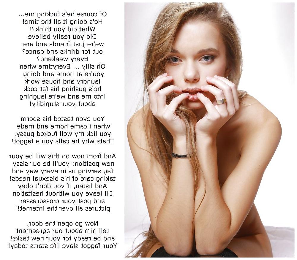 25P Femdom Humiliation Captions Celeb (eng+ger) for Sissy Faggot