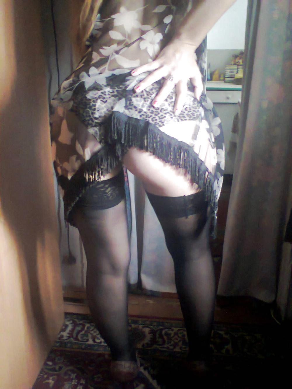 4P My wife in stockings