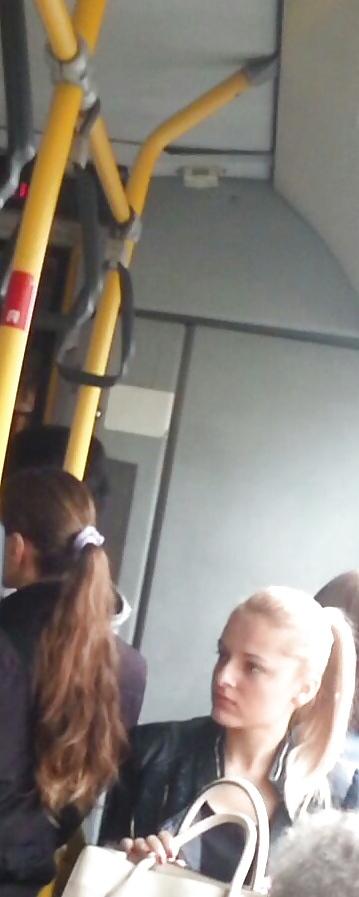 20P Spy sexy teens in bus romanian
