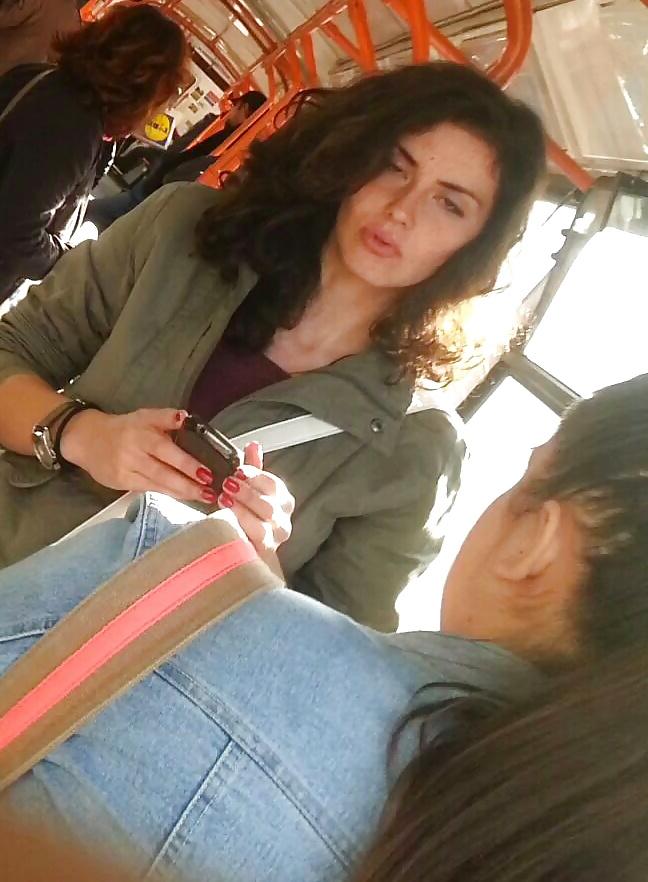20P Spy sexy teens in bus romanian