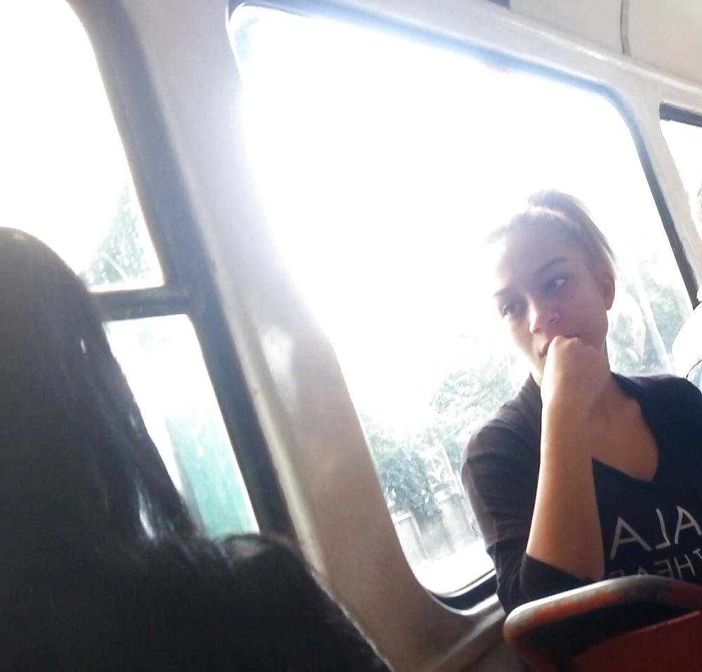 20P Spy sexy teens in bus romanian