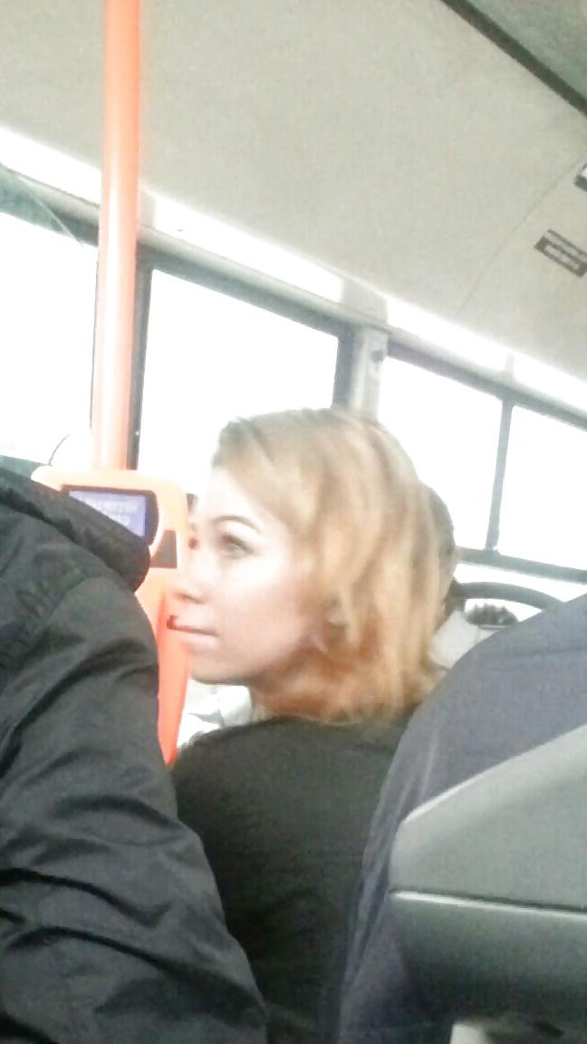 19P Spy sexy teens in bus romanian