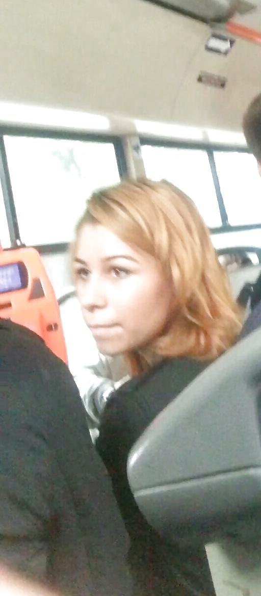 19P Spy sexy teens in bus romanian