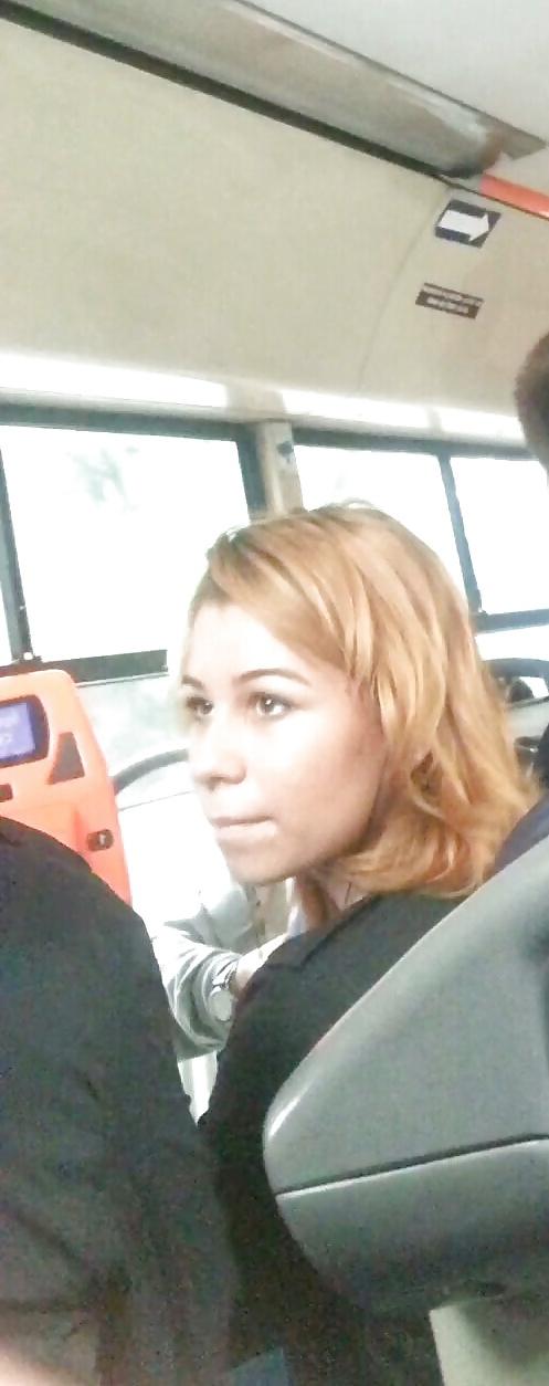 19P Spy sexy teens in bus romanian