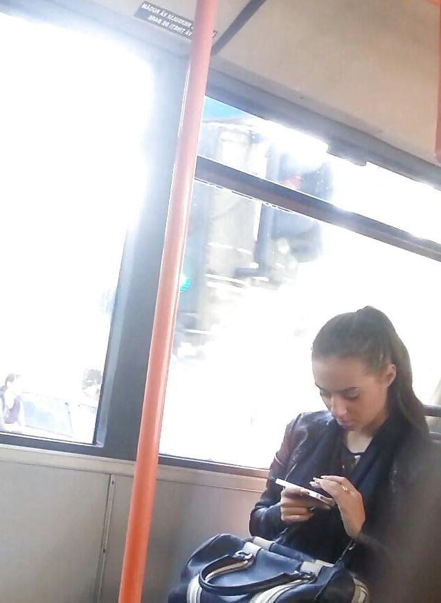 19P Spy sexy teens in bus romanian