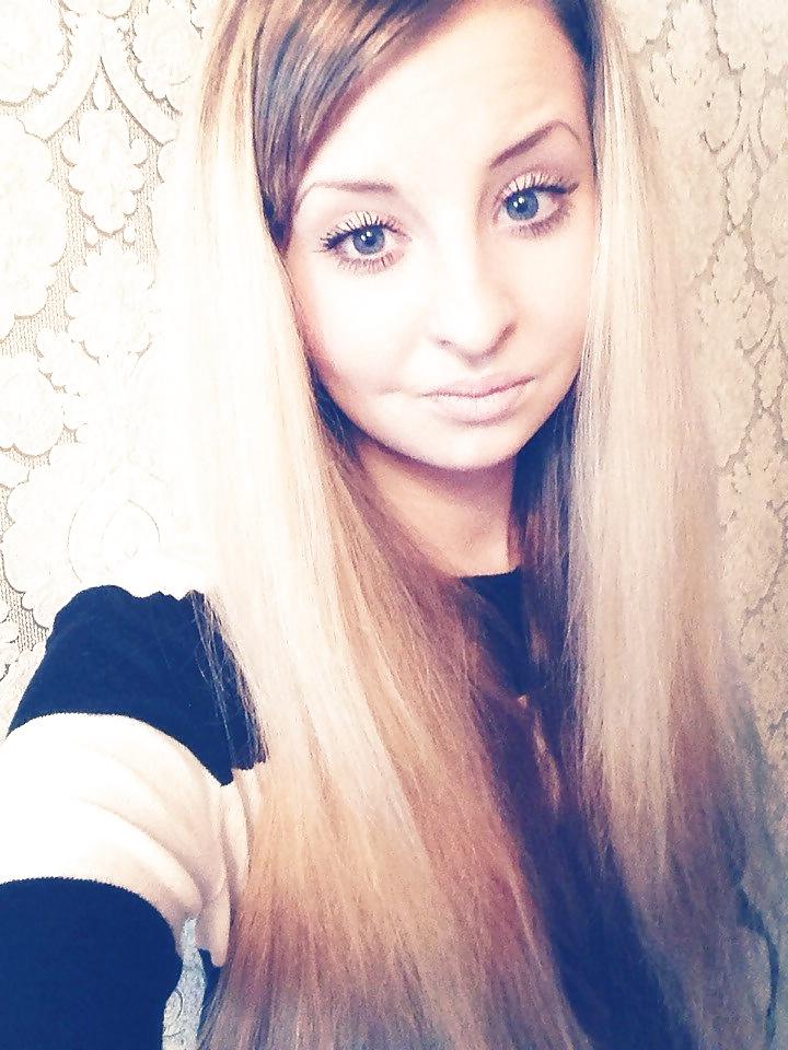 25P Russian stupid whore. stupid blonde