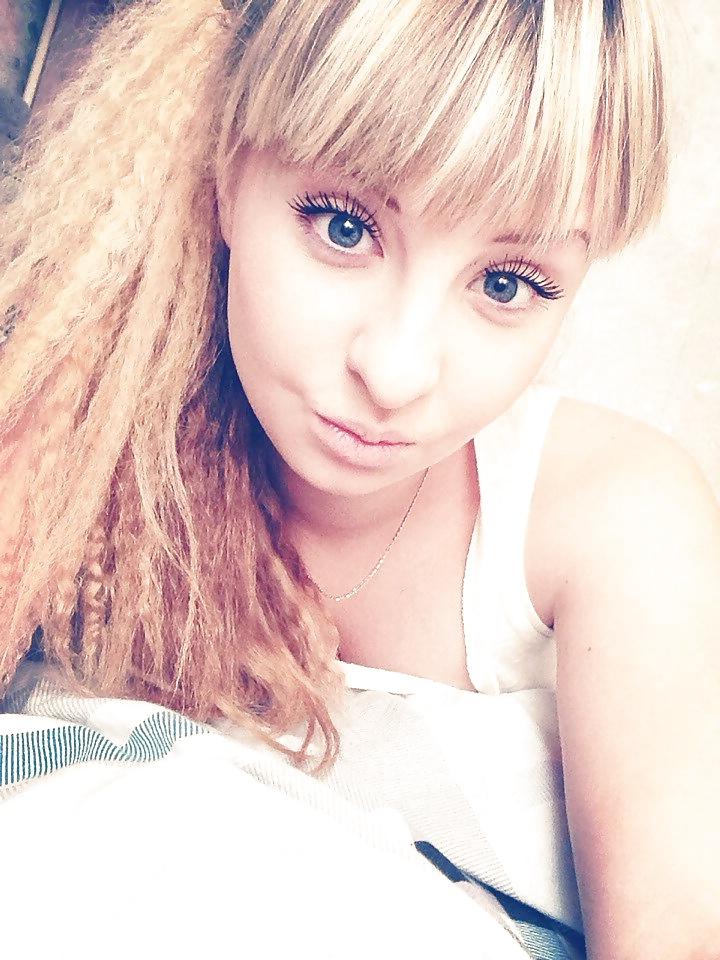 25P Russian stupid whore. stupid blonde